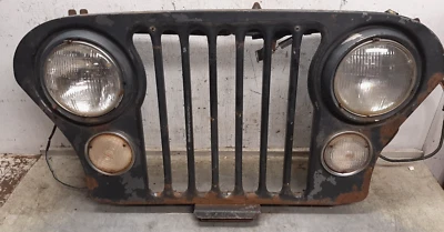 BUENO Jeep CJ CJ5 CJ7 CJ8 1972-1986 OEM Parrilla Frontal NEGRA ENVÍO GRATUITO Foto 1 de 4