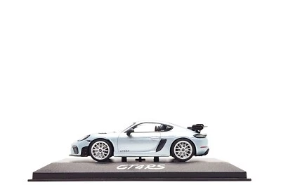 Minichamps 1:43 Porsche 718 Cayman GT4 RS (982) in Azzurro Thetys Met. (Dealer) - Image 1 of 4