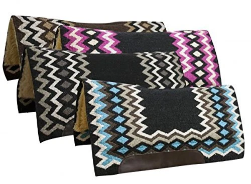 Showman 34"x36" Contoured Wool Top Cutter Style Saddle Pad - Image 1 of 1