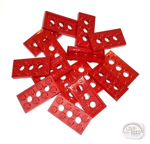 LEGO Technic - 15 x Tech Plate, 2 x 4 - Red - New - (NXT, EV3) - Picture 1 of 4
