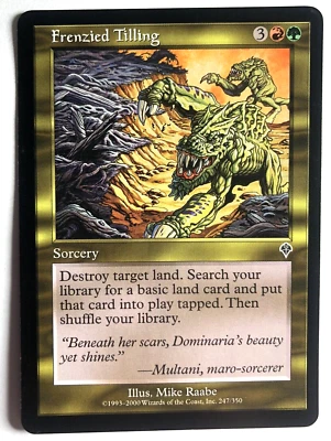 Frenzied Tilling 247/350 Invasion MTG Magic the Gathering LIGHTLY PLAYED LP - Image 1 of 4