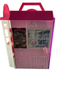 Barbie Cook 'n Grill Restaurant Playset Travel Foldable Case Incomplete See Pic - Picture 1 of 9