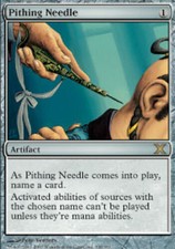 1x Pithing Needle Heavy Play, English 10th Edition MTG Magic