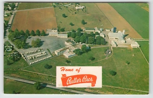 Postcard Vintage Aerial View of Butter Brothers in York, PA - Picture 1 of 2