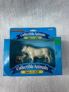 Ertl Farm Country Collectible Animals Charolais Bull With Calf #4552 - Picture 1 of 7