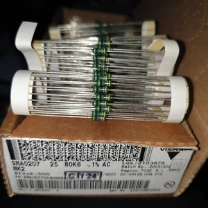 VISHAY ROE MK2 80K6 0.1% 25ppm 0.6W HIEND METALFILM AUDIO RESISTORS! 50PCS! - Picture 1 of 1