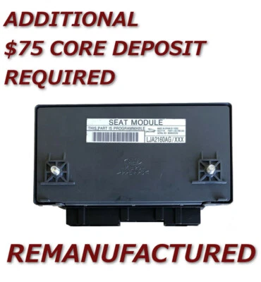 Módulo de control de asiento eléctrico Jaguar REMAN 98-06 LJE2160AA AB LJA2160AG AB Exchange Foto 1 de 4