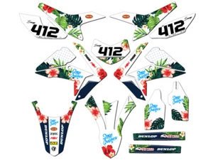 2012-2020 CRF 250 L TROPICAL blanco Senge kit de gráficos compatible con Honda - Imagen 1 de 10