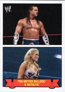 2012 Topps Heritage WWE Family History #6 The British Bulldog & Natalya - Bild 1 von 2