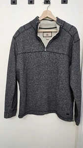 Dakota Gizzly 1/4 Zip Sweater Pullover Fleece Linninfmg 100% Cotton Size Large - Picture 1 of 8