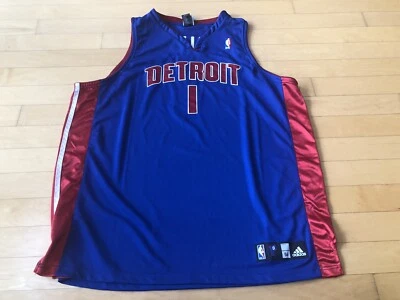 Camiseta Adidas Auténtica Detroit Pistons Chauncey Billups #1 Talla 56 Foto 1 de 4