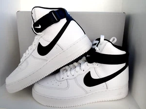 Nike Air Force 1 High '07 CT2303 100 Blanco/Negro Para hombres Talla 7 ¡CAJA DAÑADA!! - Imagen 1 de 12