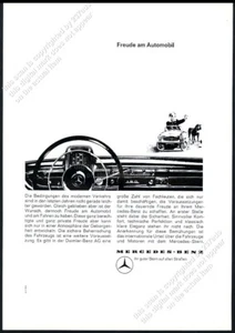 1962 Mercedes Benz 190 car dashboard & toy kiddie car pic German vtg print ad - Picture 1 of 7