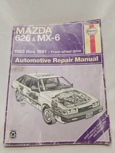 Haynes #61041 MAZDA 626 MX-6 FWD 1983-1991 SERVICE Repair Manual WIRING DIAGRAMS - Bild 1 von 8