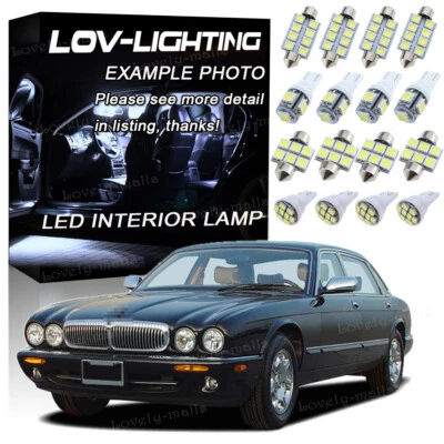 Kit de 22 luces domo interiores LED blancas bombillas xenón para Jaguar XJ XJ8 XJR 2003-2009 Foto 1 de 4