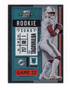 Tarjeta de boleto de novato Panini Contenders 2020 TUA TAGOVAILOA RC #93 Miami Dolphins - Imagen 1 de 2