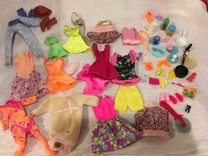 Barbie 1980's & 90's Fun In The Sun CLOTHING LOT Dresses Shoes accesories 40+ - Picture 1 of 10