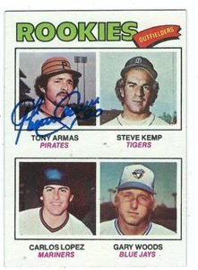 Autographed 1977 Topps TONY ARMAS Pittsburgh Pirates Card #492 w/ ShowTicket - Picture 1 of 1