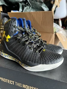 Under Armour Steph Curry Clutch Fit Men’s Size 11 Pre Owned High Tops Black - Picture 1 of 5