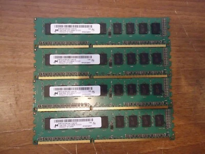 Micron 8GB DDR3 1866MHz ECC Unbuffered 4x2GB PC3-14900E NAS Workstations PC MAC - Image 1 of 4