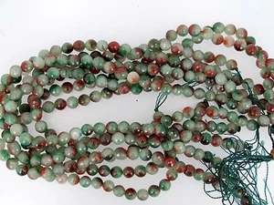 Cuentas redondas facetadas facetadas de jade verde 8mm. Cuentas de jade de caramelo multicolor. 16"" - Imagen 1 de 5