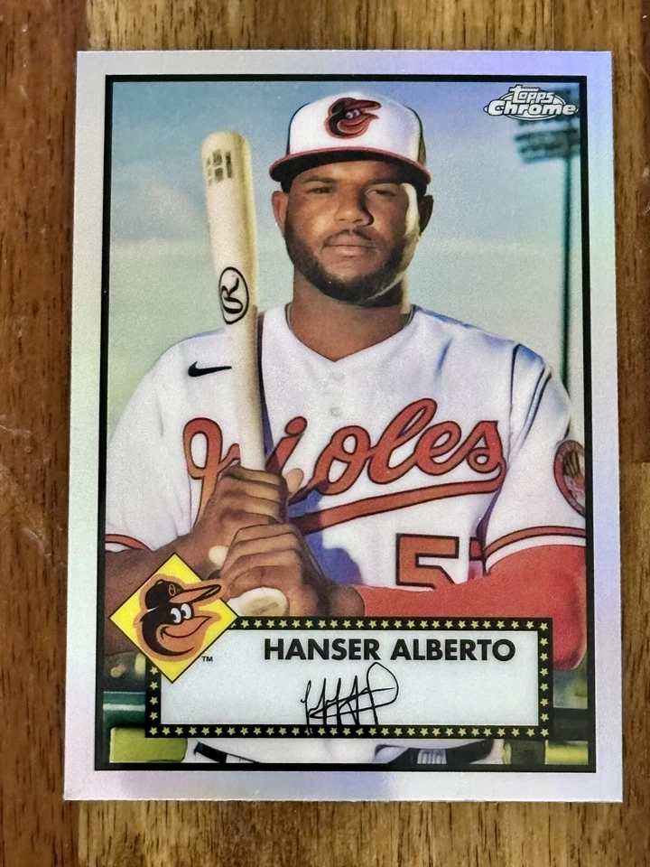 2021 Topps Chrome Platinum Anniversary - Hanser Alberto #367 REFRACTOR - Image 1 of 2