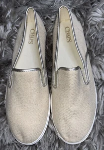 CHAPS Women’s Ivory Woven Canvas Sneaker Style Jessica Size 9B New - Picture 1 of 8