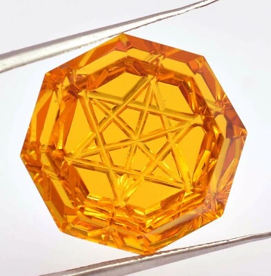 29,05 quilates Ceilán Natural Fanta Naranja Zafiro Fantasía Corte Talla Piedras Preciosas Sueltas Foto 1 de 4