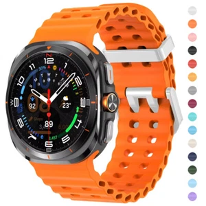 Bracelet en silicone souple pour Samsung Galaxy Watch Ultra 2025 boucle bracelet sport - Photo 1 sur 41