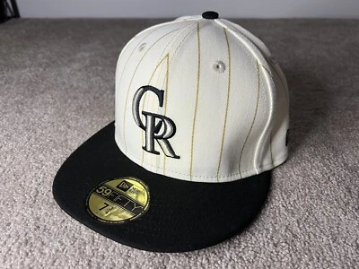 New Era 59Fifty MLB Colorado Rockies 30th Season Patch Fitted Hat Size 7 3/4 - Image 1 of 4