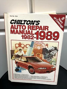 Chilton Auto Repair Manual 1982–1989 #7834 All Domestic Models - Picture 1 of 2