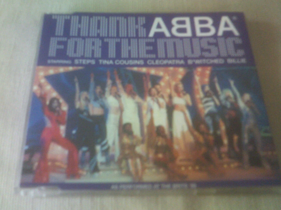 ABBA ALLSTARS - THANK ABBA FOR THE MUSIC - UK CD SINGLE - STEPS/TINA COUSINS - Image 1 of 1