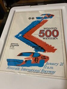 1973 Western 500 at Riverside Raceway Nascar Race Program Jan 21, 1973