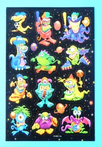 American Greetings Monster Sports Sticker Sheet - Picture 1 of 3
