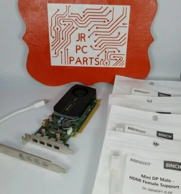 Optiplex Four Monitors Mini DisplayPort 4X VGA & 4X HDMI Windows 10 Video Card - Image 1 of 4