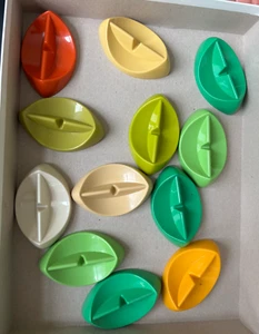 1 neue Tupperware Messerablage Gadget rot türkis orange hellbraun grün oliv + Auswahl - Bild 1 von 10