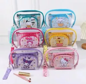 Set of 3 sanrio bags makeup pouch travel case - Picture 1 of 7