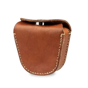 Ammo Pouch, Genuine Leather Ammo Holder Bag Storage for .22 22LR .38 .45 Hunt... - Picture 1 of 7