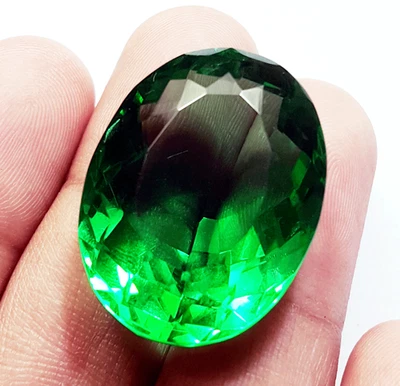 50.55 Ct Brazilian Green Topaz Oval Shape Loose Gemstone Certified - Image 1 of 4