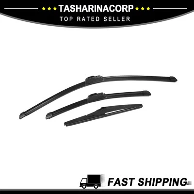 Kit de 3 escobillas limpiaparabrisas 26" 16" 11" para Hyundai Kona 2018-2022 gancho J Foto 1 de 4