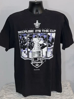 CAMISA MANGA CORTA HOMBRE LA KINGS NHL 2012 STANLEY BECAUSE THE CUP XL VINTAGE Foto 1 de 2