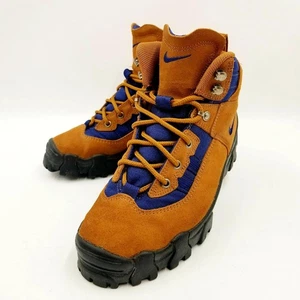 Stivali da trekking Nike ACG vintage anni 90 donna taglia 8 marrone marrone blu GoreTex ottimi - Foto 1 di 23