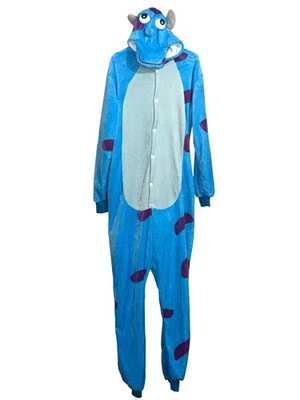 Disney Monsters Inc Sulley Pijama Adulto Disfraz Azul Púrpura Talla L Suave Foto 1 de 4