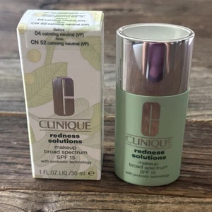 Clinique Redness Solutions Foundation SPF 15 Probiotic Calming Neutral 04 CN 52 - Picture 1 of 5