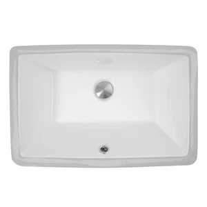 Fregaderos Nantucket UM-19x11-W Fregadero de baño con montaje inferior � 19"x11" rectangular blanco... - Imagen 1 de 5