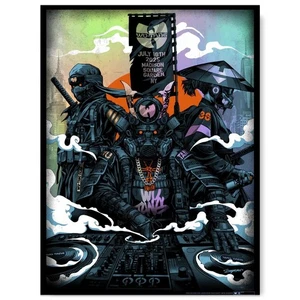 Wu-Tang Clan New York City July 16, 2025 Reprint Poster (Rainbow Edition) - Picture 1 of 4