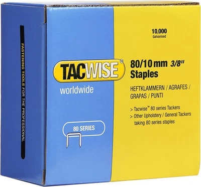 Tacwise 1141 Typ 80/16 mm Verzinkte Polsterklammern, 10.000 Stück - Bild 1 von 2