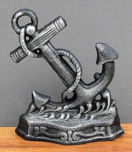Cast Iron NAUTICAL ANCHOR Doorstop Garden Statue Home Decor Book End 10137 - Picture 1 of 20