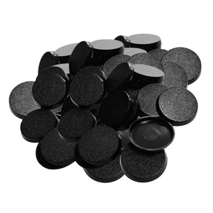 Model Bases Miniatures Stand for Tabletop Games, Round Black Figurine Display - Picture 1 of 14