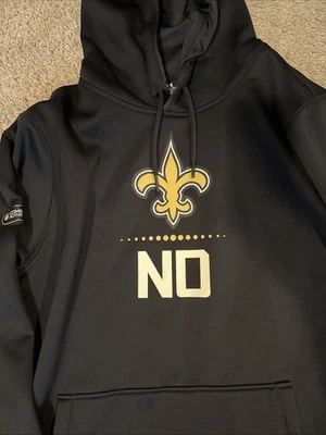 Sudadera con capucha Under Armour Orleans Saints Coldgear NFL talla grande con licencia Foto 1 de 4